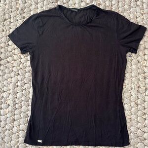 La Perla short sleeve crewneck T shirt black size medium